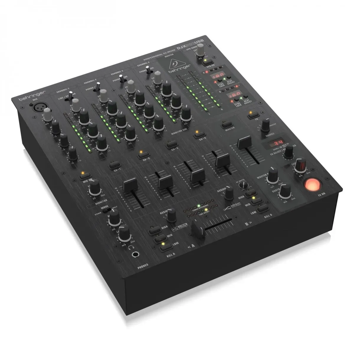 Behringer Pro Mixer DJX900USB 4-channel DJ Mixer — view 2
