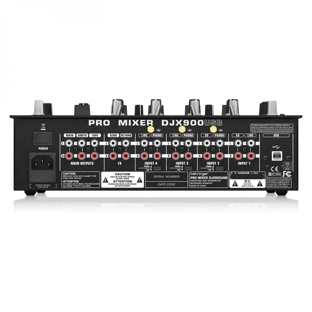 Behringer Pro Mixer DJX900USB 4-channel DJ Mixer — view 4