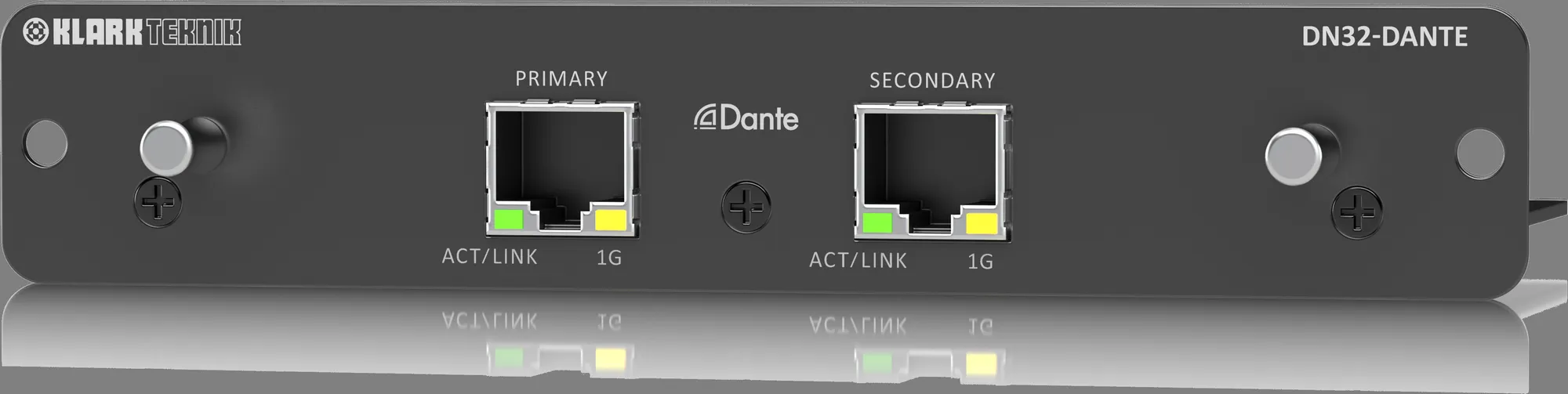 Klark Teknik DN32-DANTE 32x32-ch Dante Expansion Module — view 3