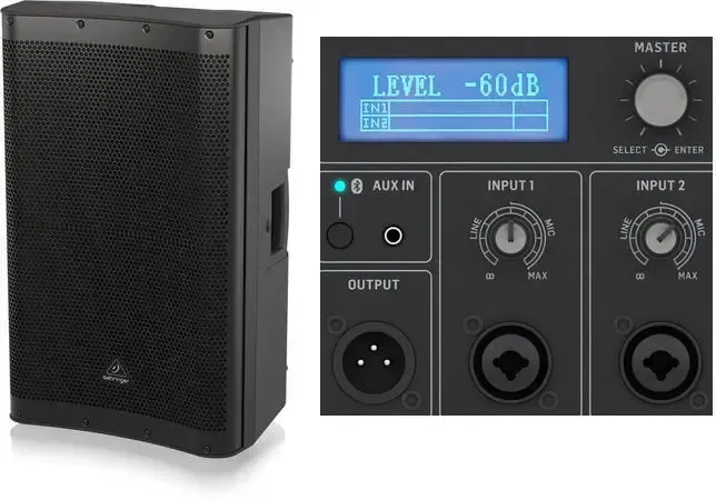 Behringer DR115DSP 15 inch 1400w Active PA Speaker — view 2
