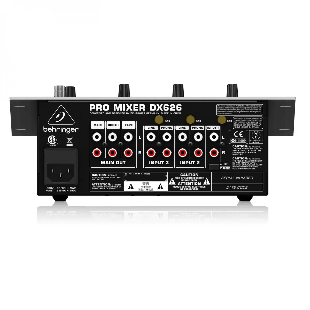 Behringer Pro Mixer DX626 3-channel DJ Mixer — view 4