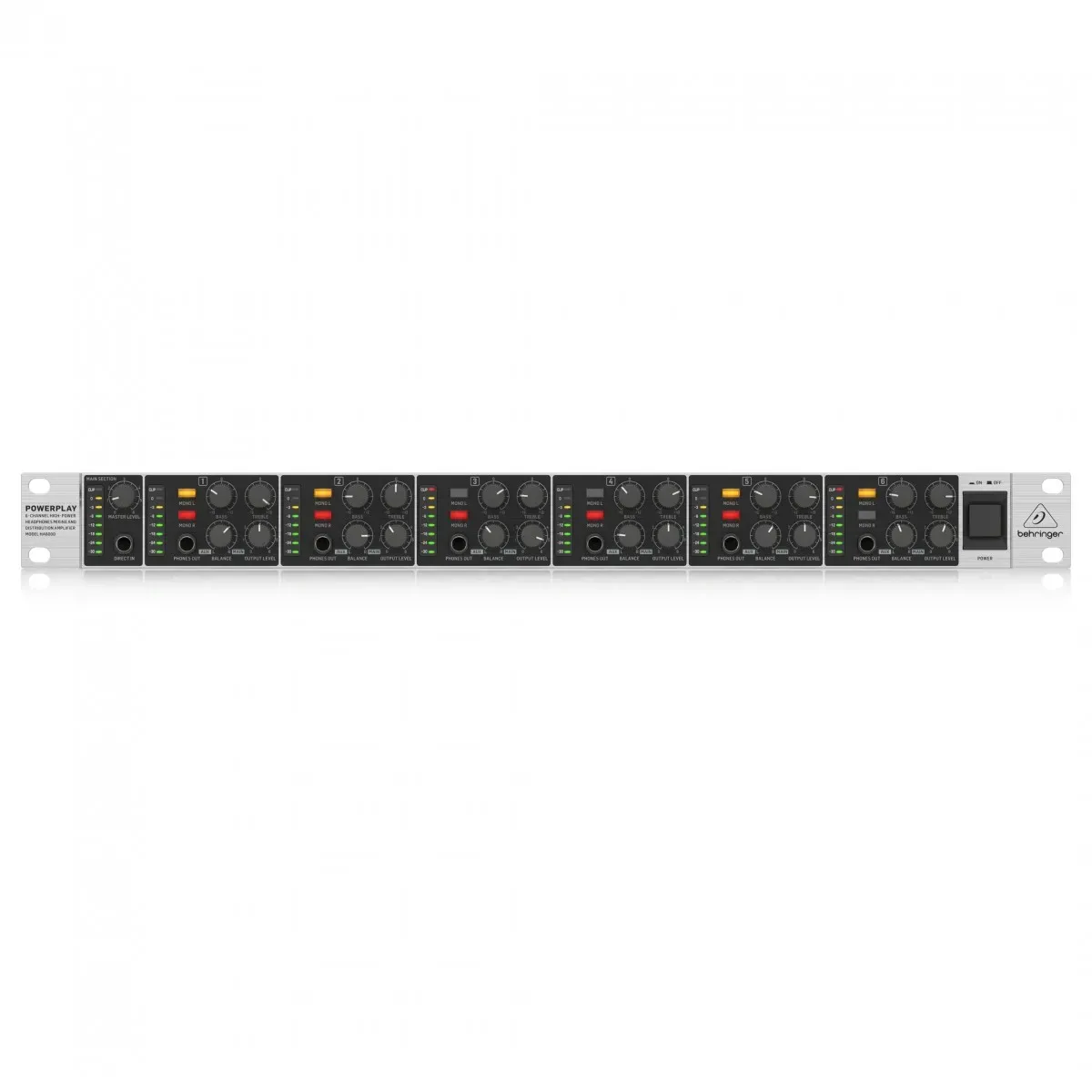 Behringer HA6000 6-Channel Headphone Amplifier — view 2