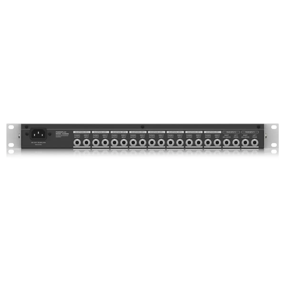 Behringer HA8000 V2 8-channel Headphone Amplifier — view 3