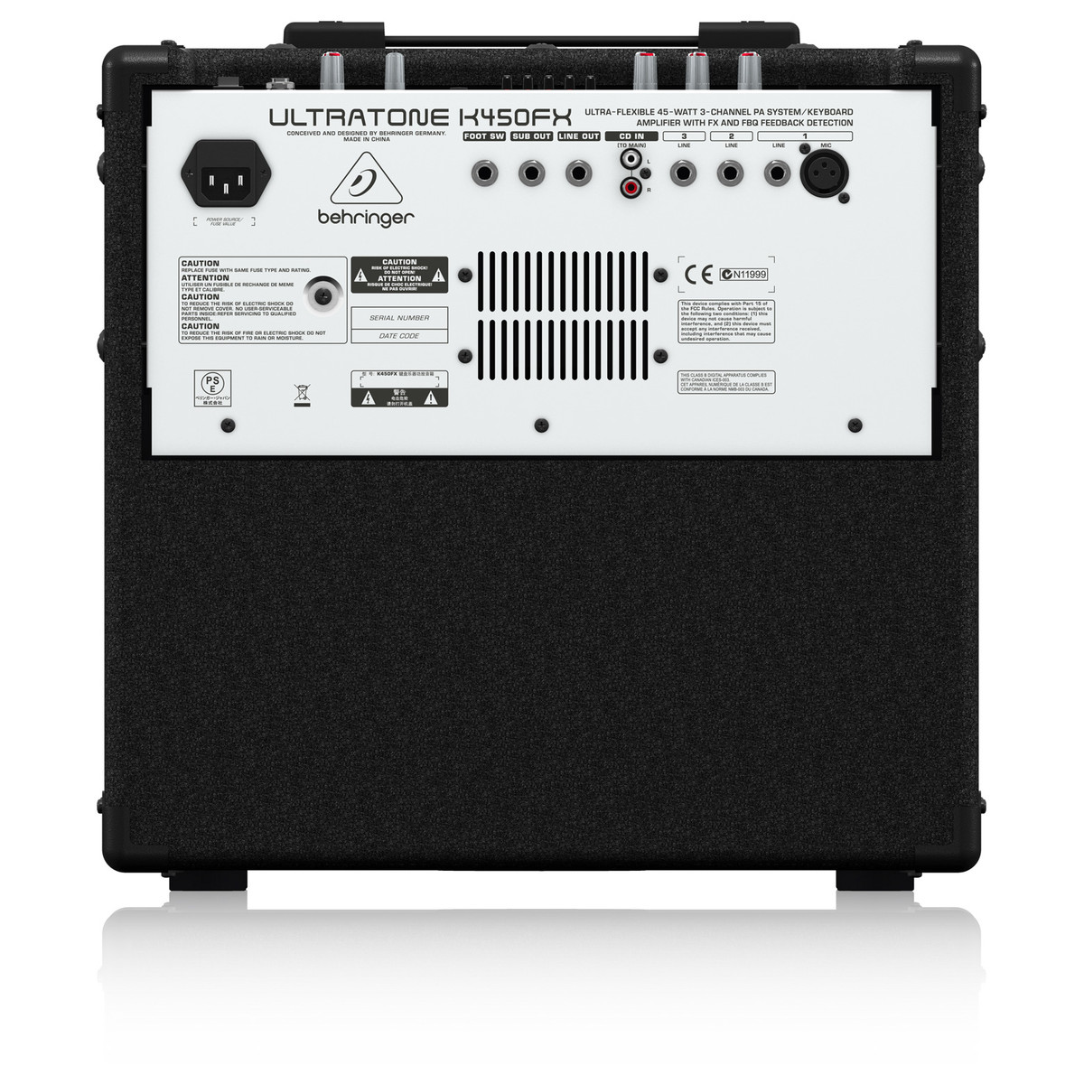 Behringer Ultratone K450FX 45W 10-inch Keyboard Amp — view 3