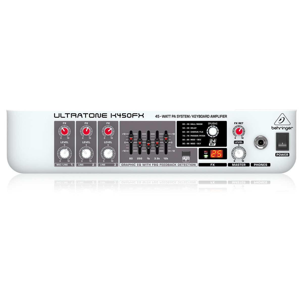 Behringer Ultratone K450FX 45W 10-inch Keyboard Amp — view 4