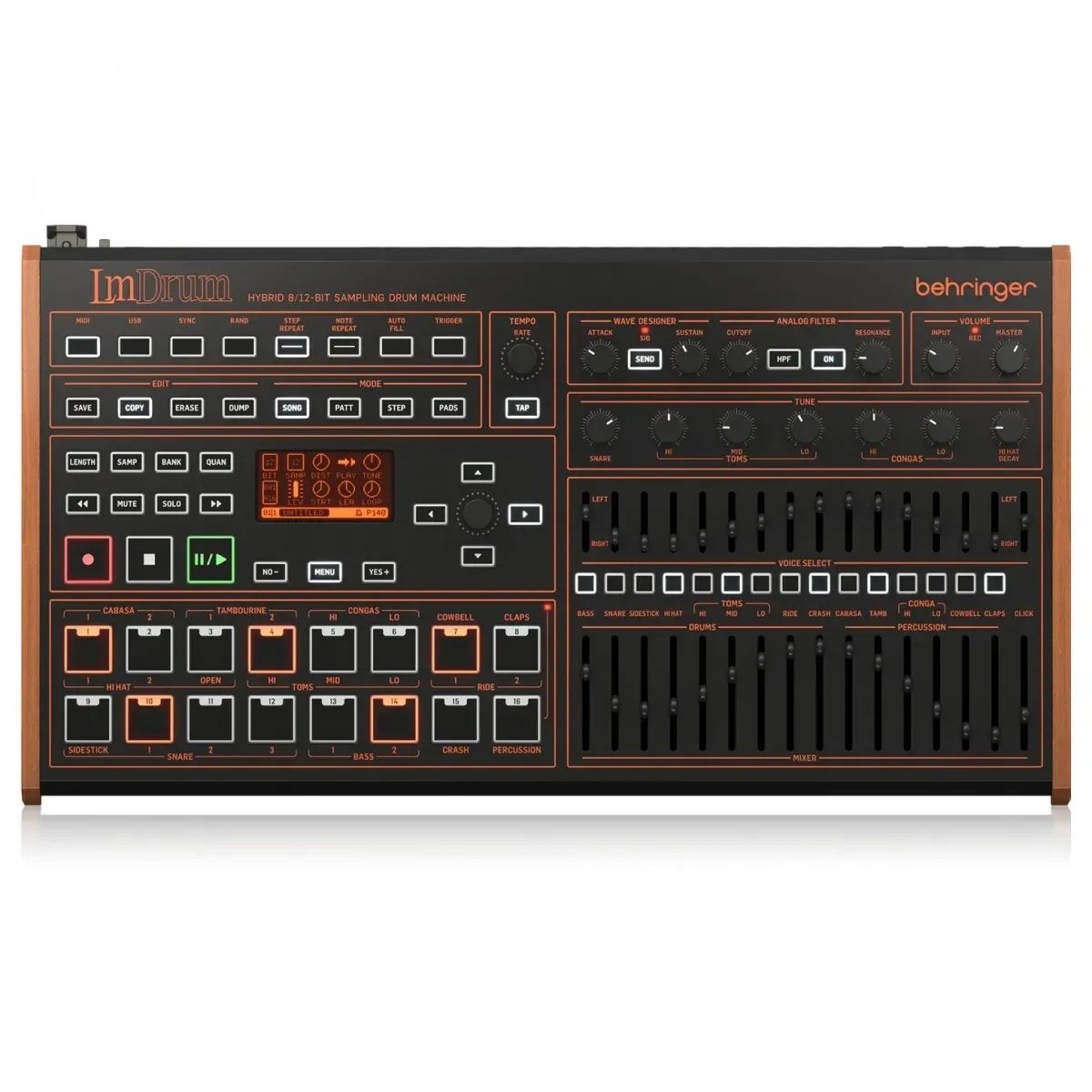 Behringer LmDrum Hybrid Sampling Drum Machine — view 1