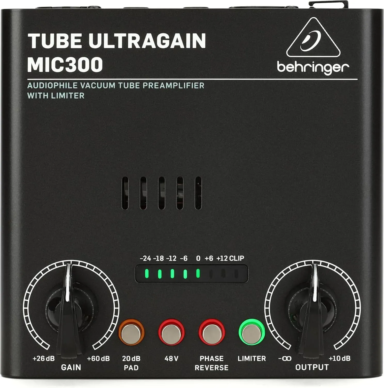Behringer MIC300 Audiophile Vacuum Tube Preamplifier with Limiter — view 2