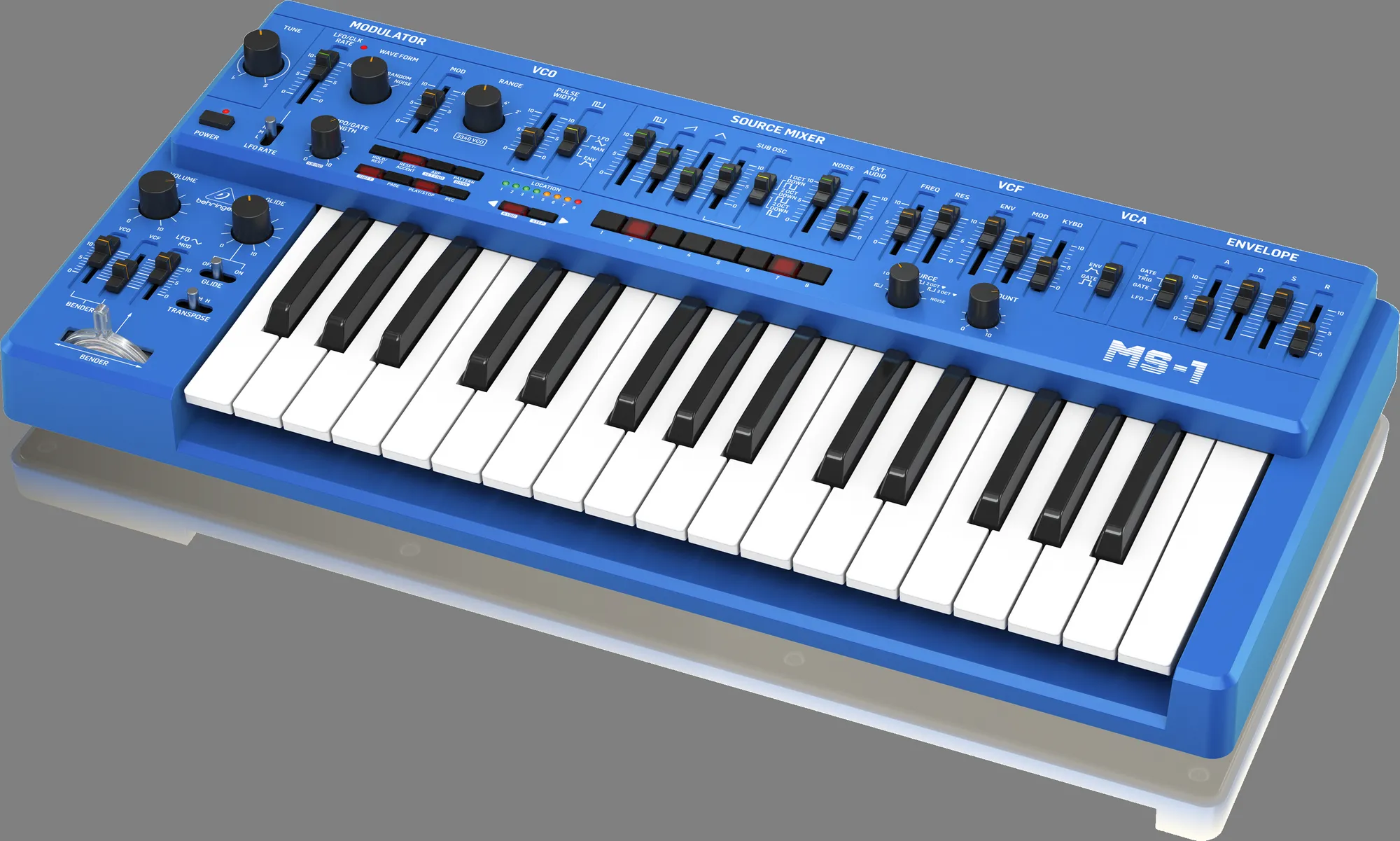 Behringer MS-1-BU Analog Synthesizer - Blue — view 3