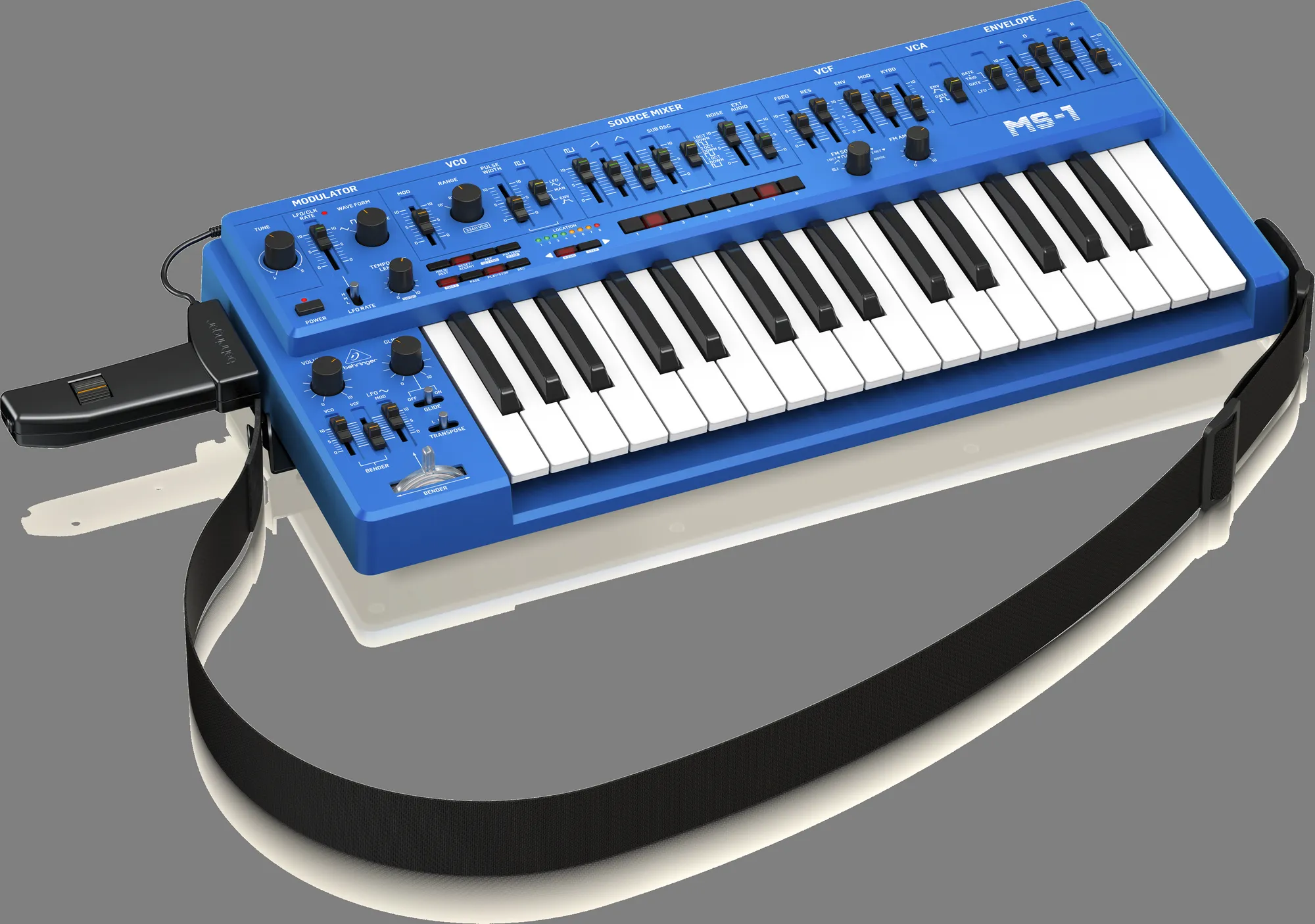 Behringer MS-1-BU Analog Synthesizer - Blue — view 4