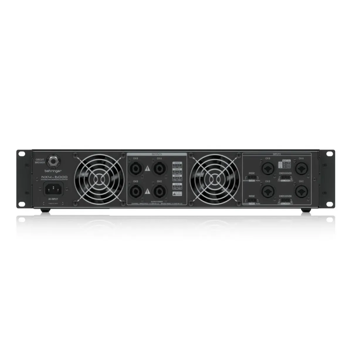 Behringer NX4-6000 6000W 4-channel Power Amplifier — view 4