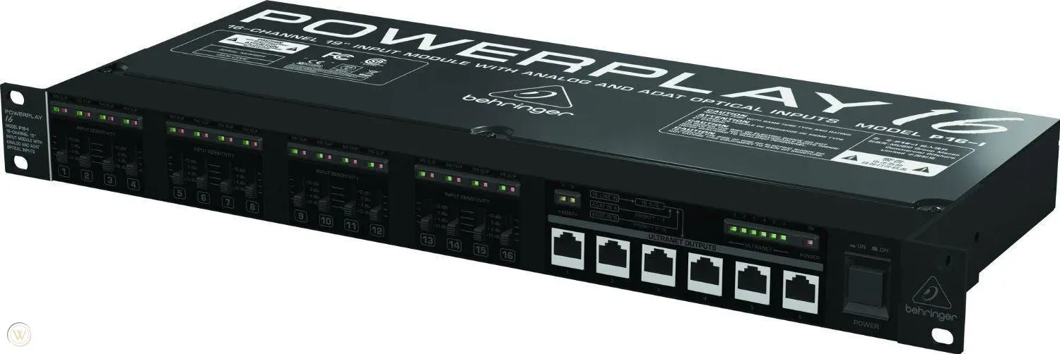Behringer Powerplay P16-I 16-channel Input Module — view 2
