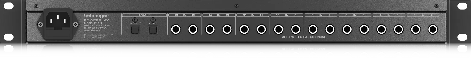Behringer Powerplay P16-I 16-channel Input Module — view 3