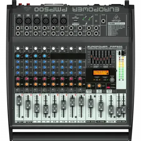 Behringer Europower PMP500 12-channel 500W Powered Mixer — view 2