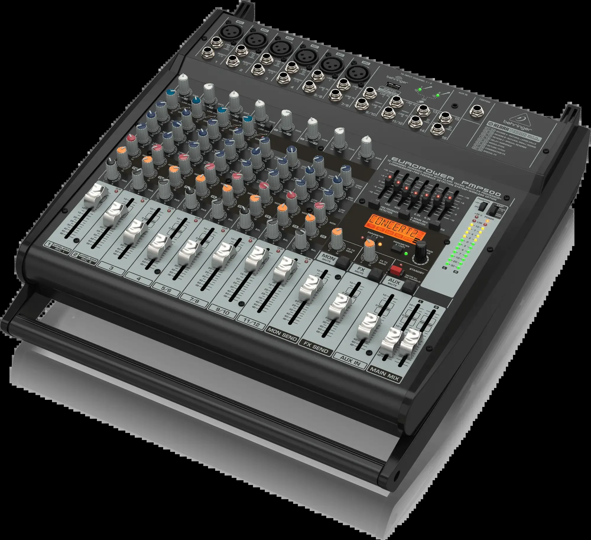 Behringer Europower PMP500 12-channel 500W Powered Mixer — view 3