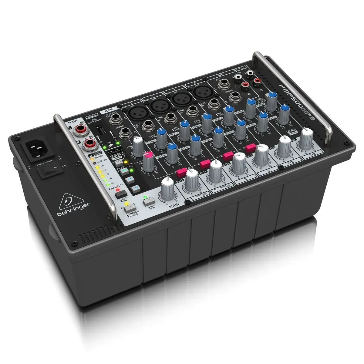 Behringer PMP500MP3 8-channel 500W Powered Mixer — view 3
