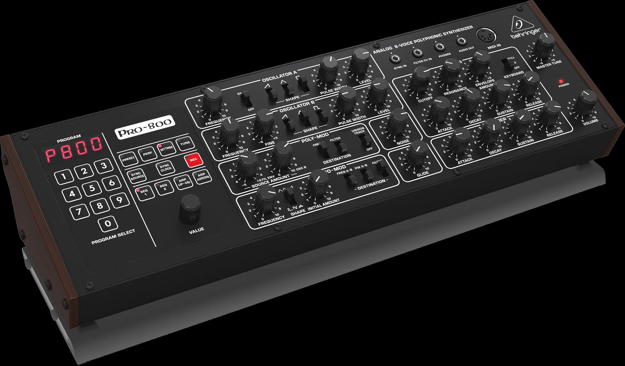 Behringer Pro-800 8-voice Polyphonic Analog Synthesizer — view 3
