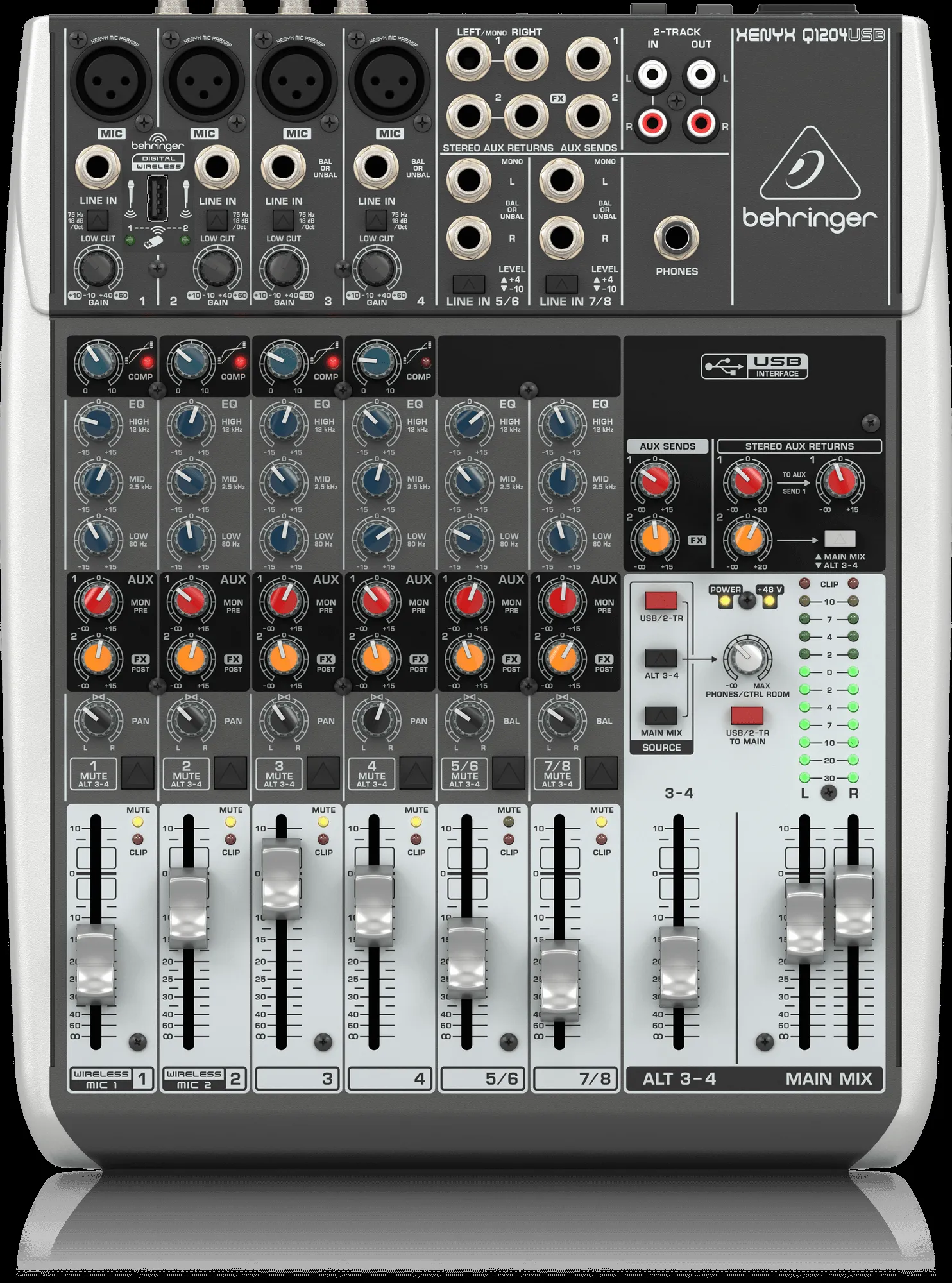 Behringer Xenyx Q1204USB Mixer with USB — view 2
