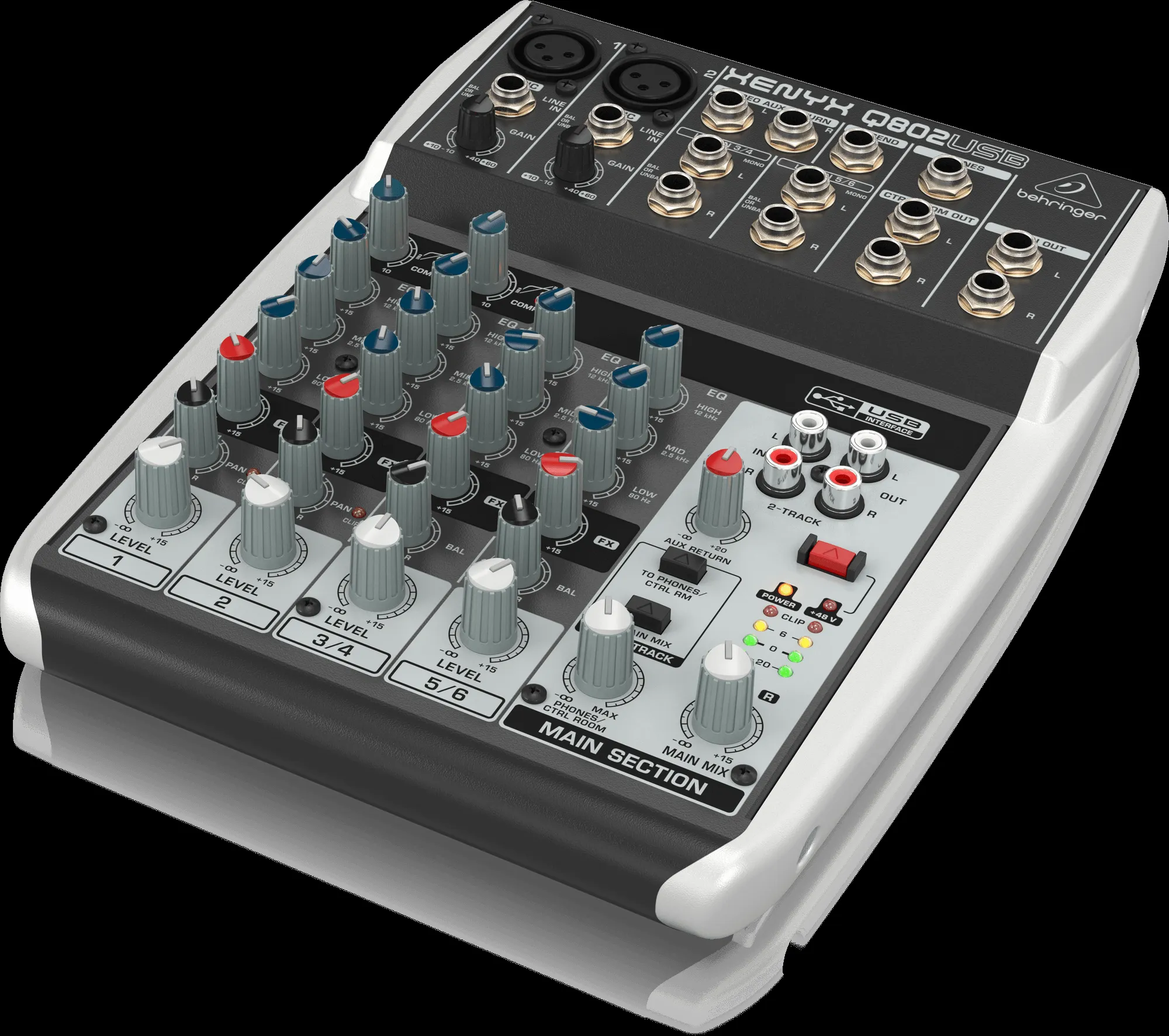 Behringer Xenyx Q802 USB Mixer — view 3
