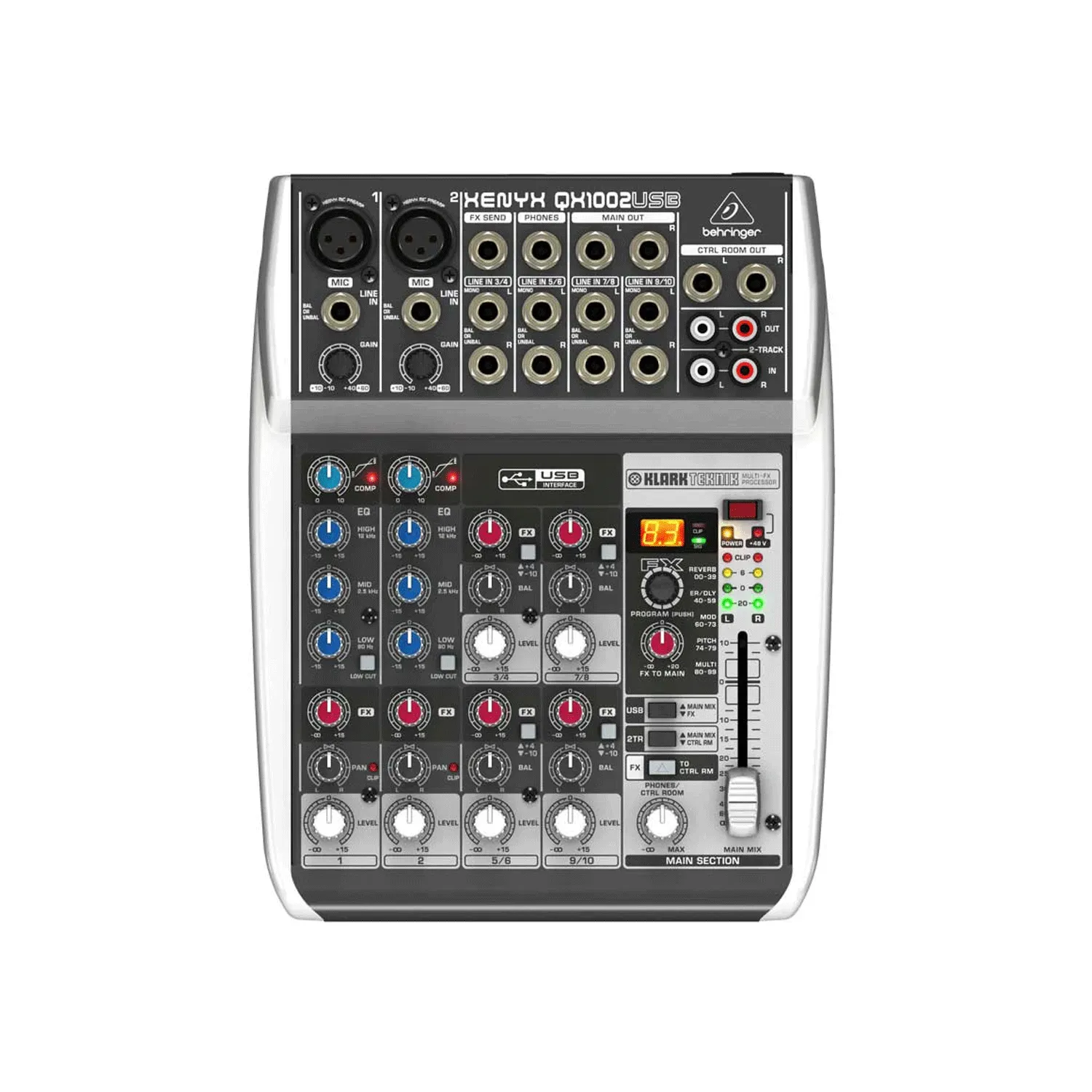 Behringer Xenyx QX1002 USB Mixer — view 1