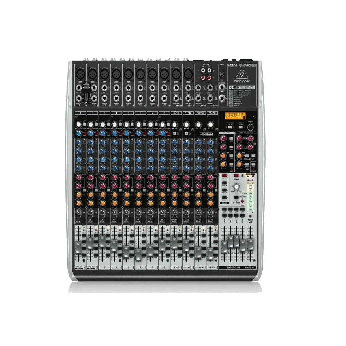 Behringer Xenyx QX2442USB Mixer with USB and Effects