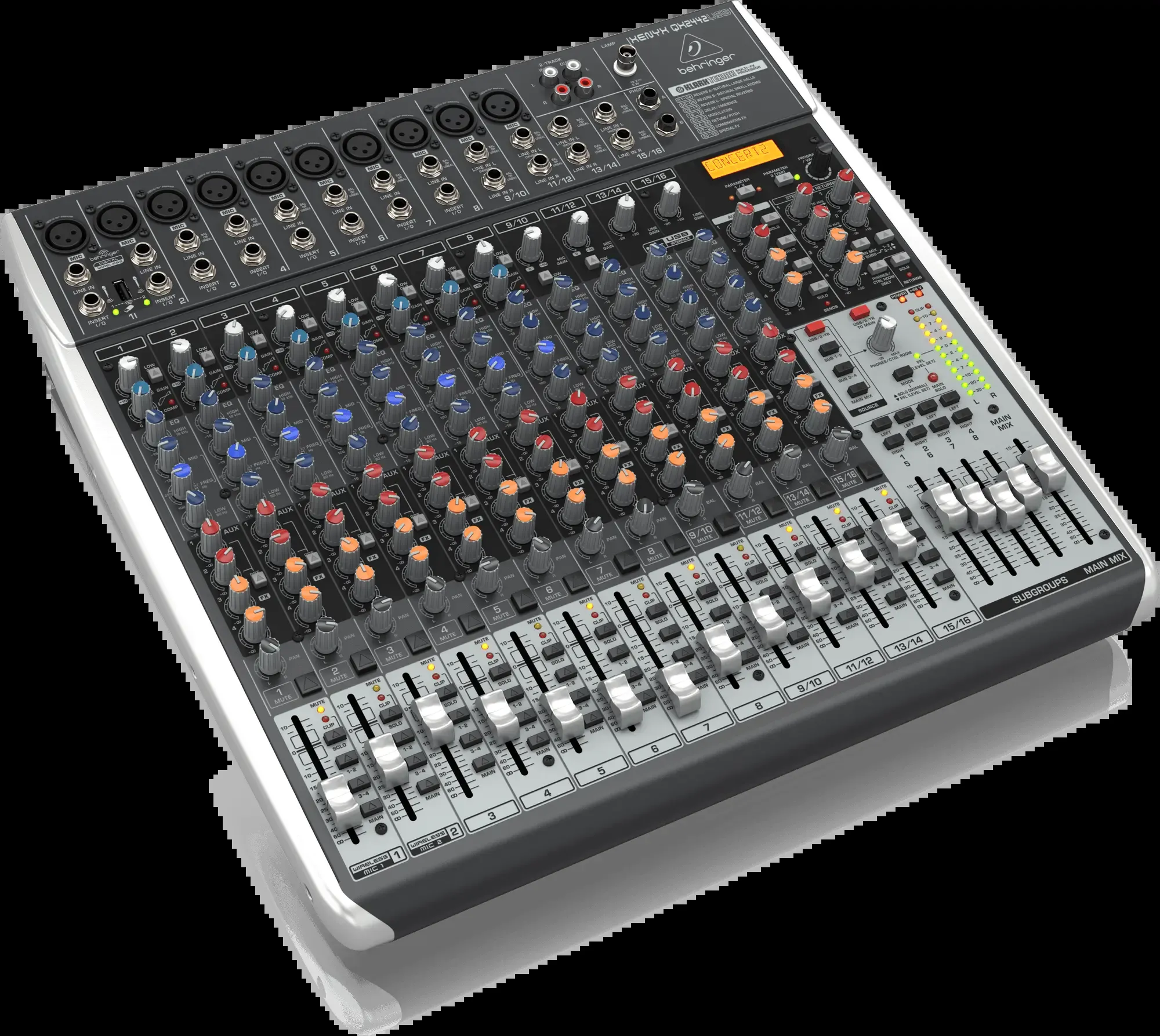 Behringer Xenyx QX2442USB Mixer with USB and Effects — view 3