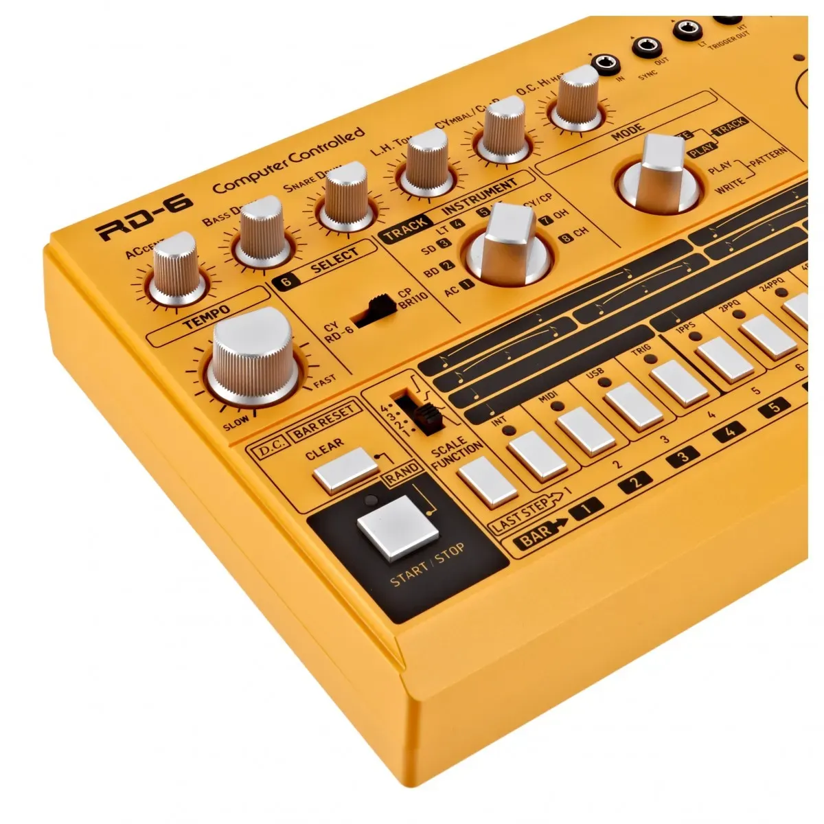 Behringer RD-6-AM Analog Drum Machine - Yellow — view 2