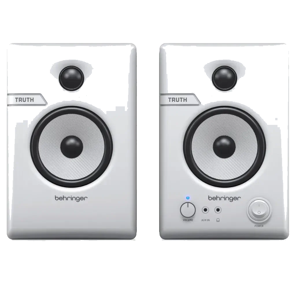 Behringer Truth 3.5-inch Powered Studio Monitors with Bluetooth – White