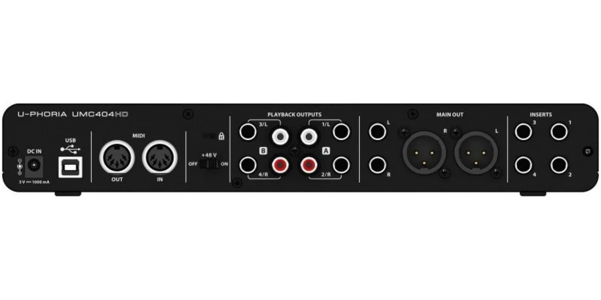 Behringer UMC404HD USB Audio Interface — view 2
