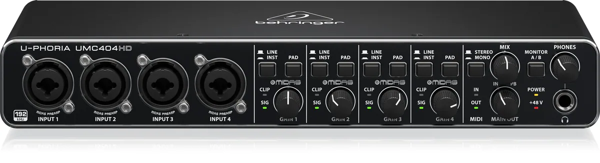 Behringer UMC404HD USB Audio Interface — view 4