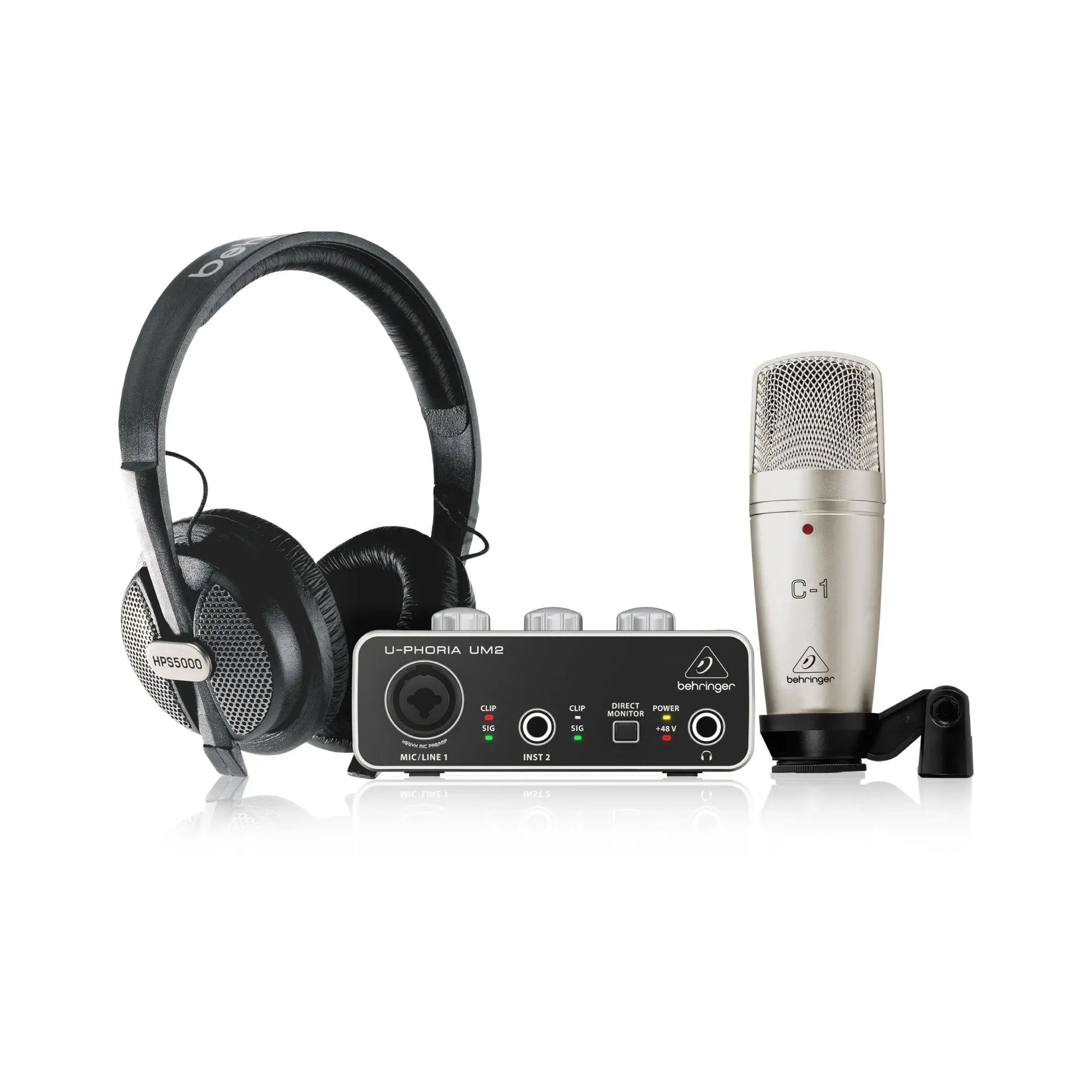 Behringer U-Phoria Studio Recording/Podcasting Bundle