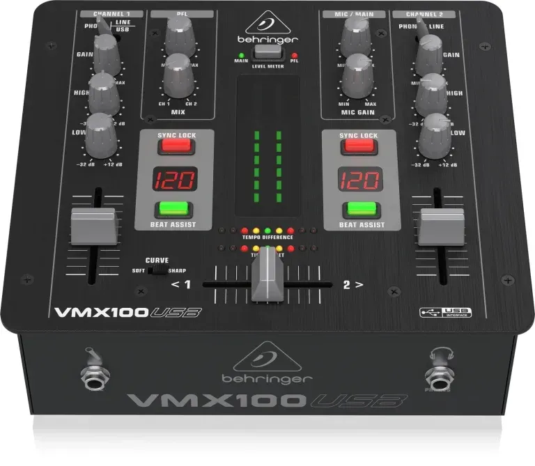 Behringer VMX100USB 2-Channel DJ Mixer — view 4