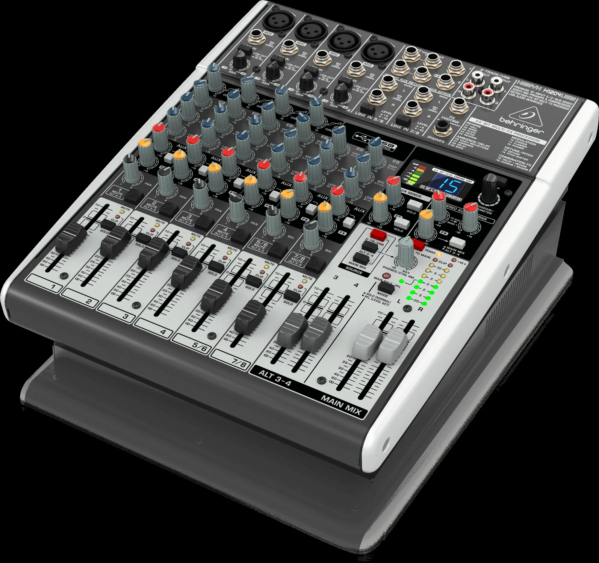Behringer XENYX X1204 USB Mixer with Effects — view 2