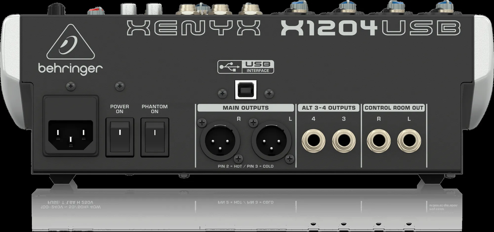 Behringer XENYX X1204 USB Mixer with Effects — view 3