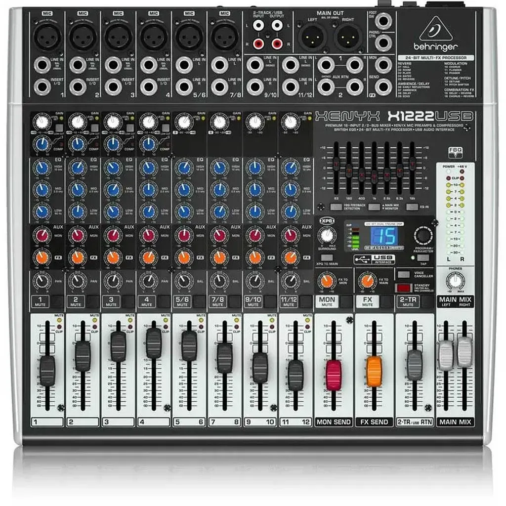 Behringer XENYX X1222 USB Mixer with Effects — view 2