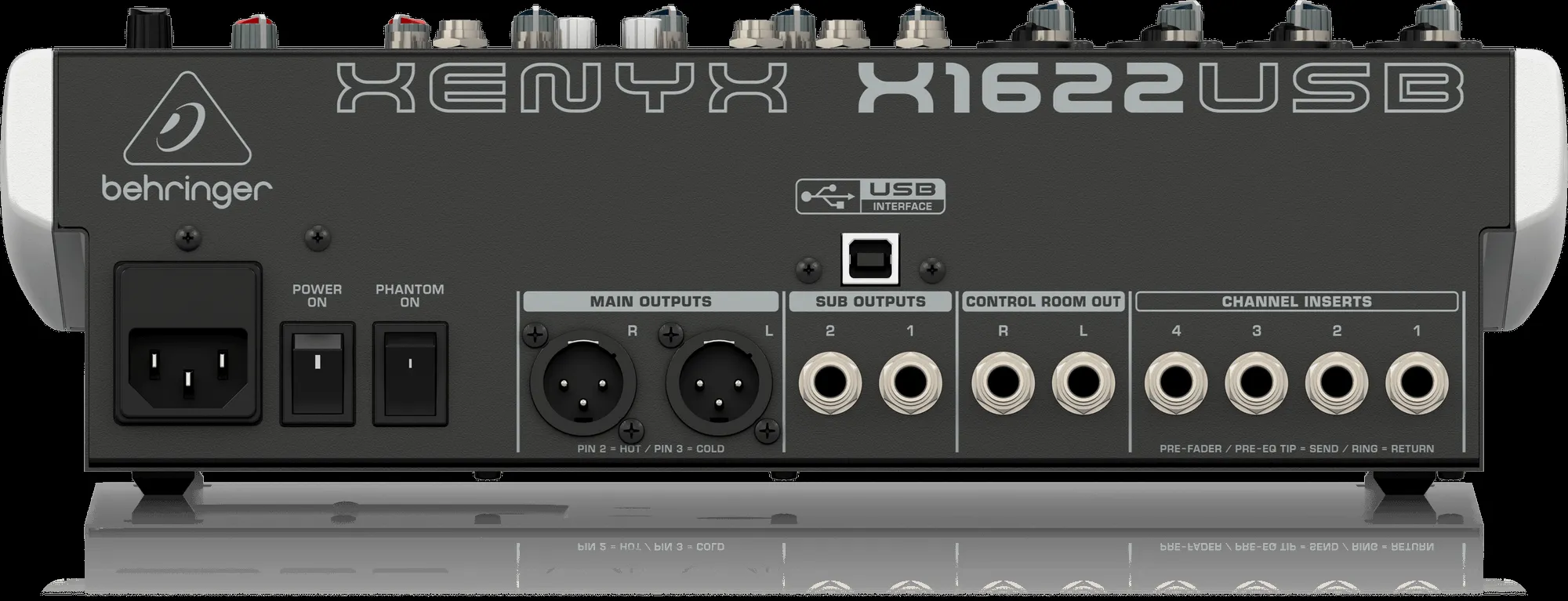 Behringer XENYX X1622USB USB Mixer with Effects — view 2