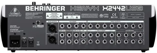 Behringer Xenyx X2442USB Mixer with USB and Effects — view 5