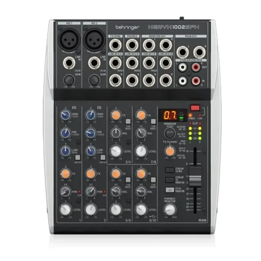 Behringer Xenyx 1002SFX 10-channel Analog Streaming Mixer