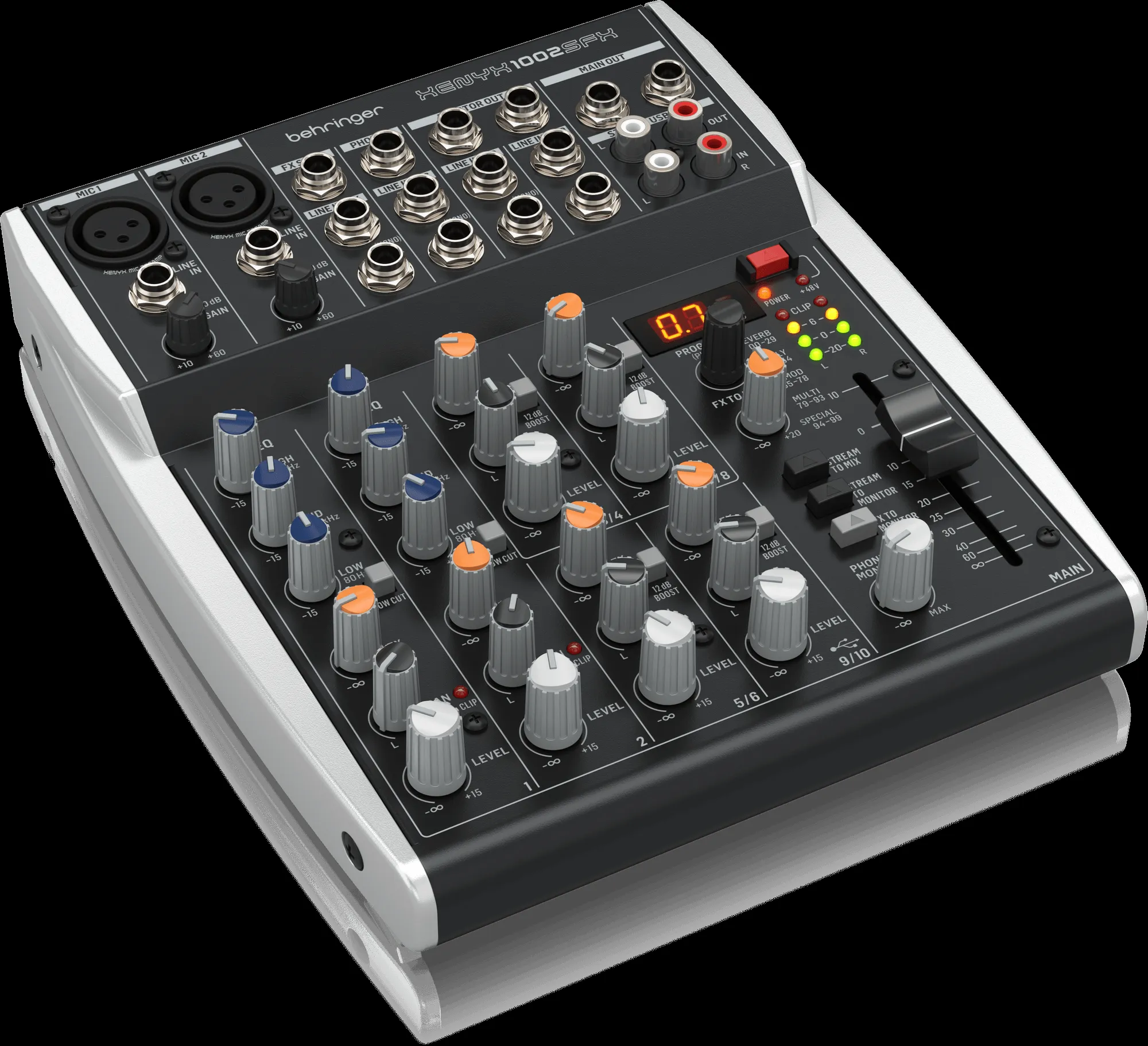 Behringer Xenyx 1002SFX 10-channel Analog Streaming Mixer — view 3