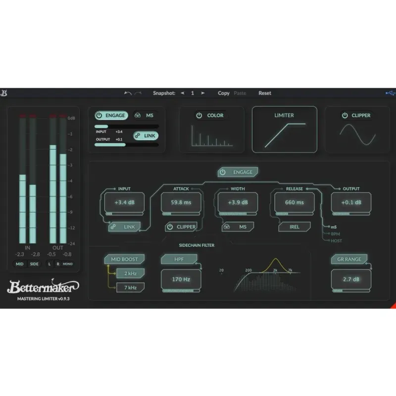Bettermaker Mastering Limiter 2.0 — view 11