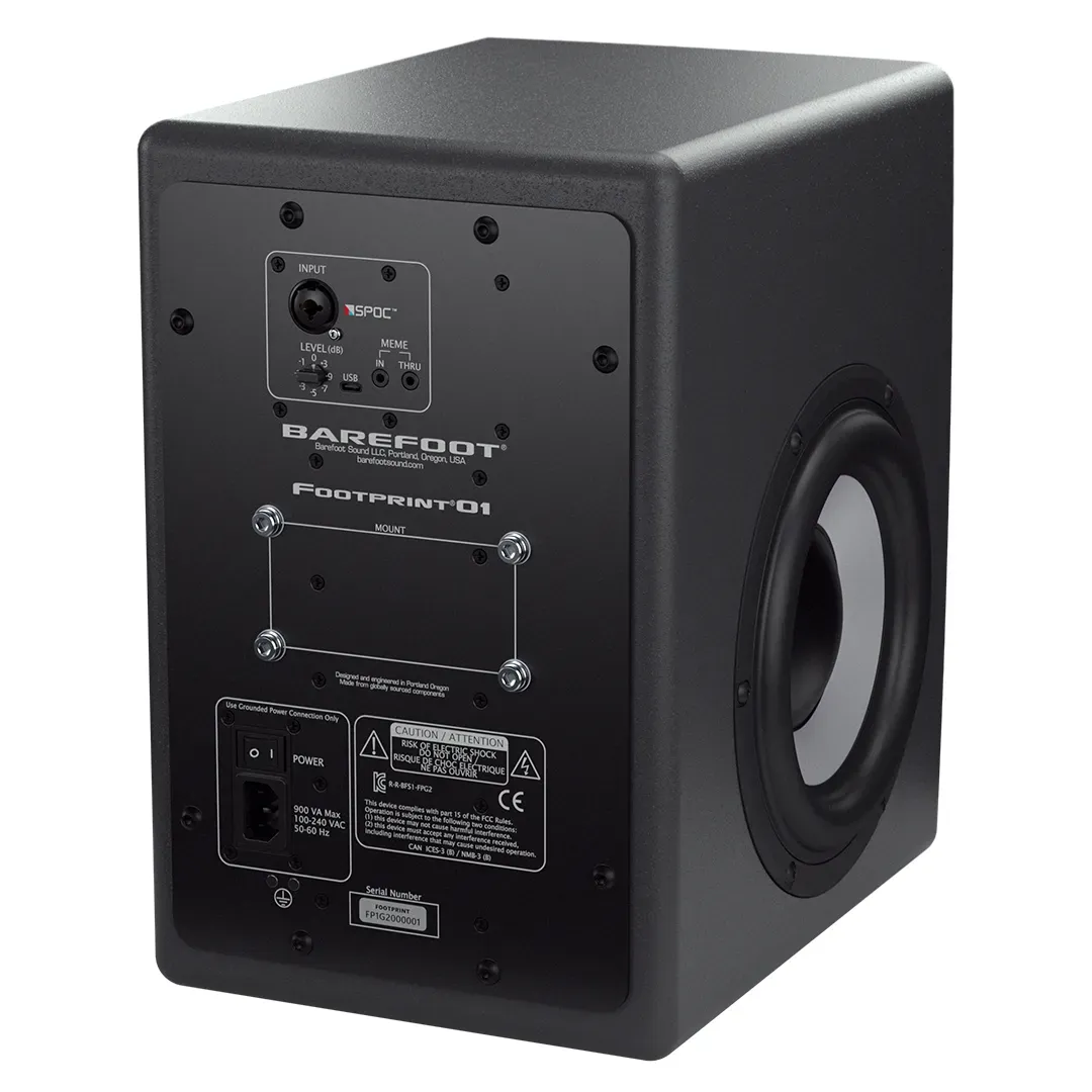 Barefoot Sound Footprint01 Gen2 8-Inch 3-Way Active Studio Monitor Pair — view 3