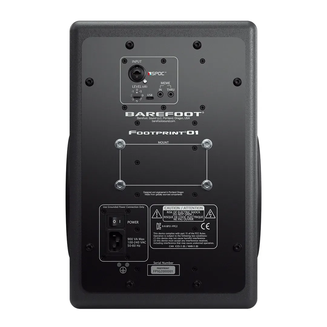 Barefoot Sound Footprint01 Gen2 8-Inch 3-Way Active Studio Monitor Pair — view 6