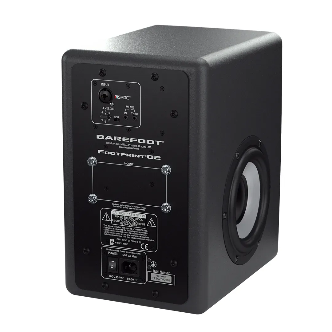Barefoot Sound Footprint02 Gen2 6.5-Inch 3-Way Active Studio Monitor Pair — view 3