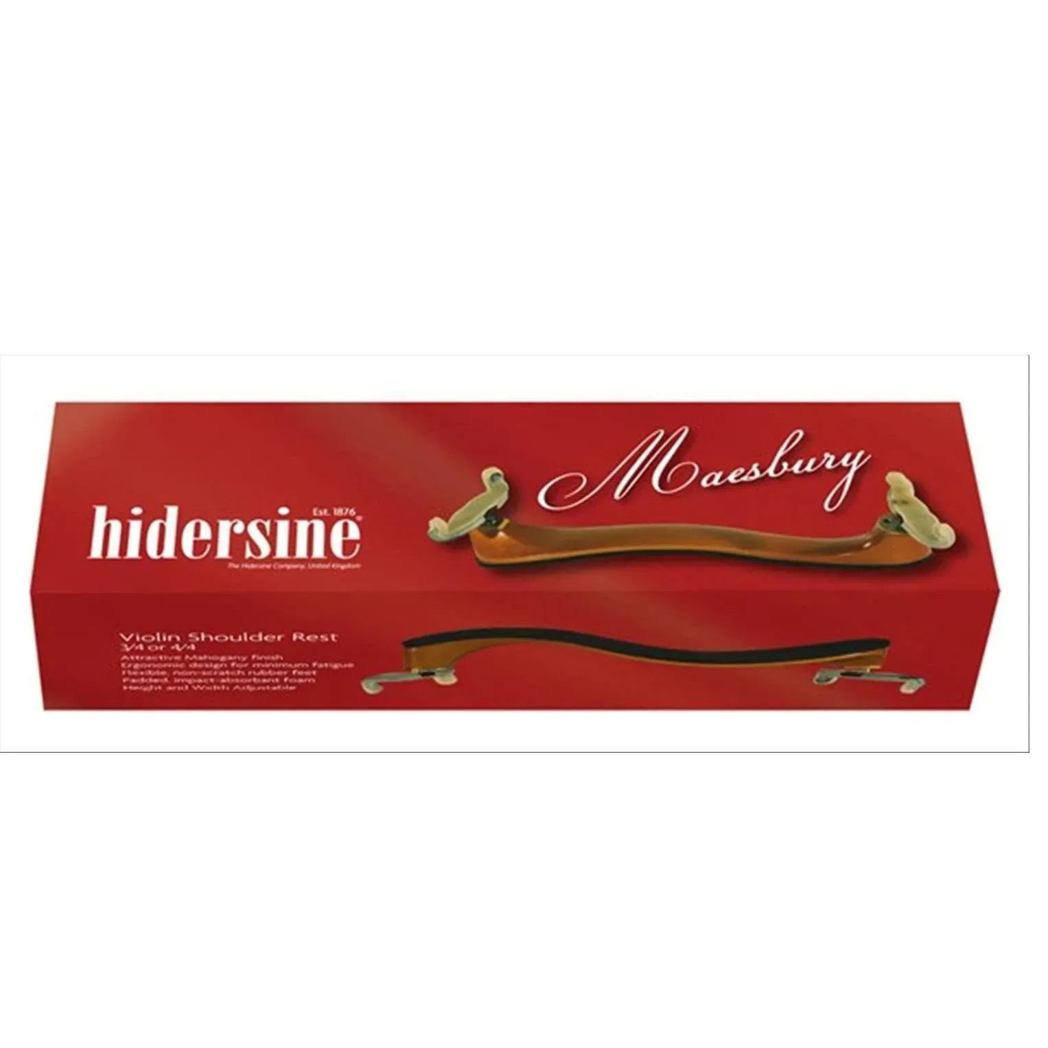 Hidersine Maesbury Wooden Violin Shoulder Rest 3/4-4/4 — view 4