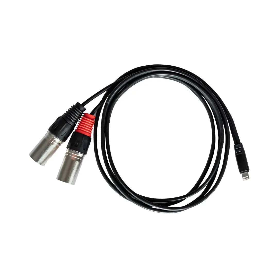 Rubiqube IOS Lightning to Dual XLR Male - 1.8M Cable — view 1