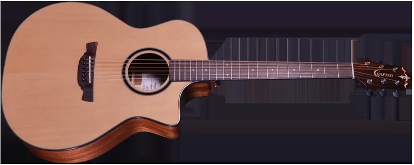 Crafter ABLE G600CE N Grand Auditorium Acoustic Electric Guitar — view 2
