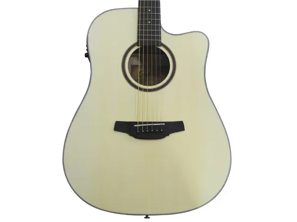 Crafter HD-100CE-OPN Dreadnought Steel String Acoustic Guitar, Satin Natural — view 2
