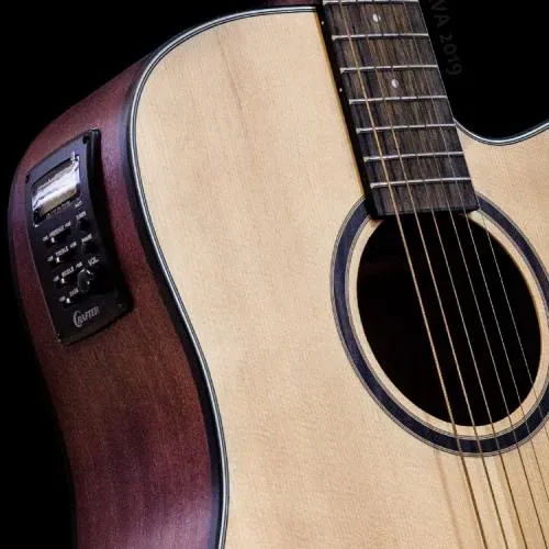 Crafter HD-100CE-OPN Dreadnought Steel String Acoustic Guitar, Satin Natural — view 3