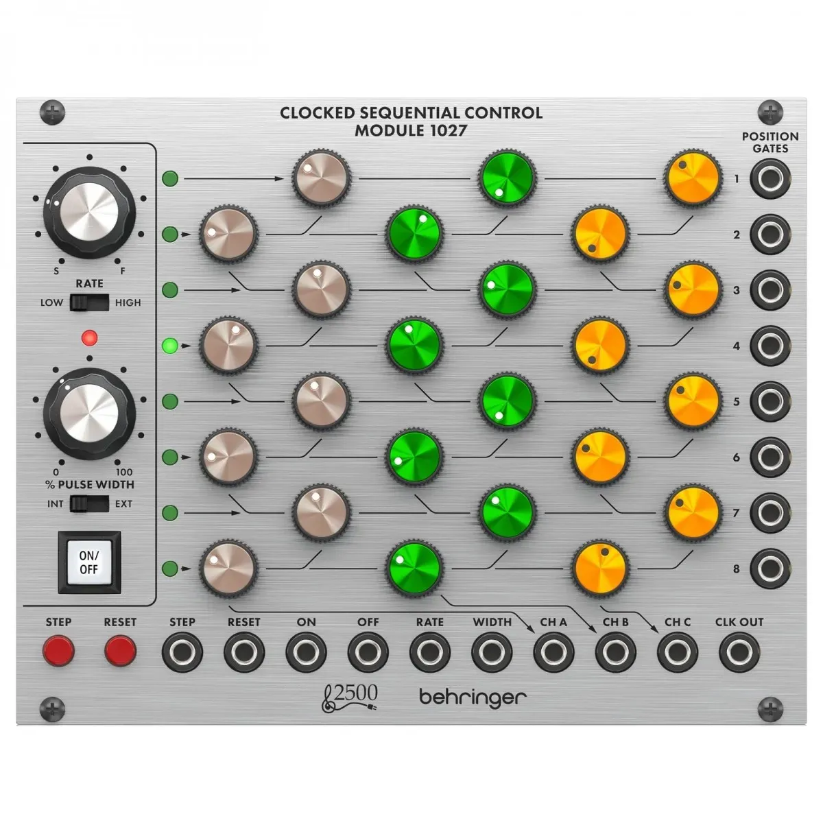 Behringer Clocked Sequential Control Module 1027 Sequencer Module — view 2