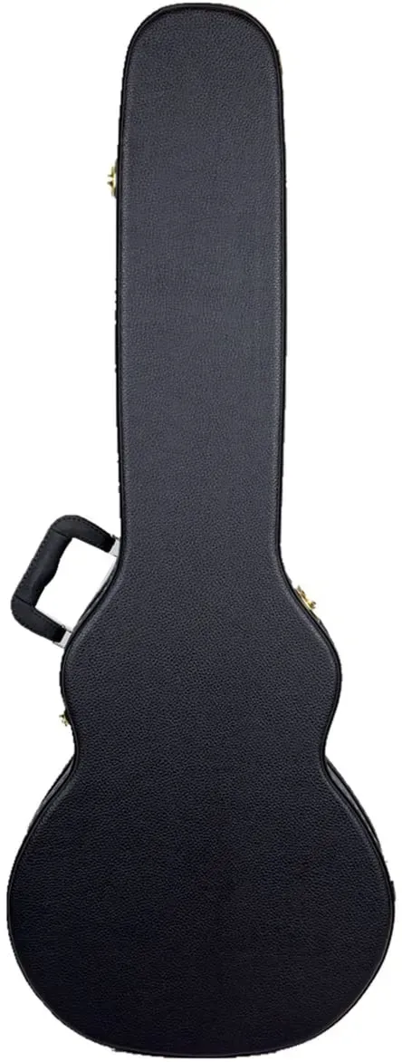 Crossrock Hardshell Multi-ply Wooden Electric Guitar Case, Les Paul Body Style - Black — view 3