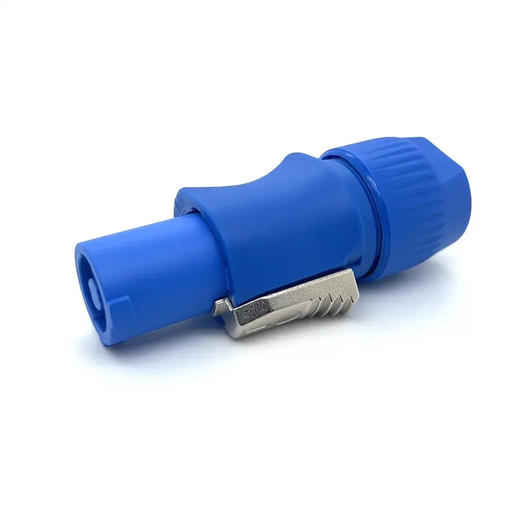 Cyberdyne Powercon (3P) Male Connector (20A) (Type A) (Blue)